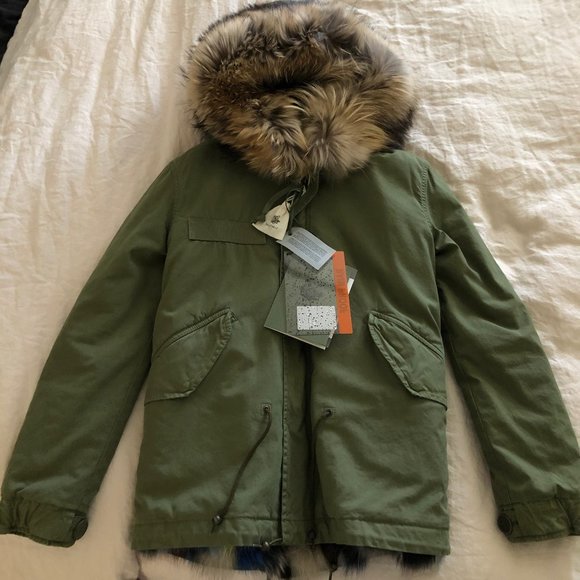 Mr & Mrs Italy | Army Mini Parka Patch with Fur - Picture 4 of 14